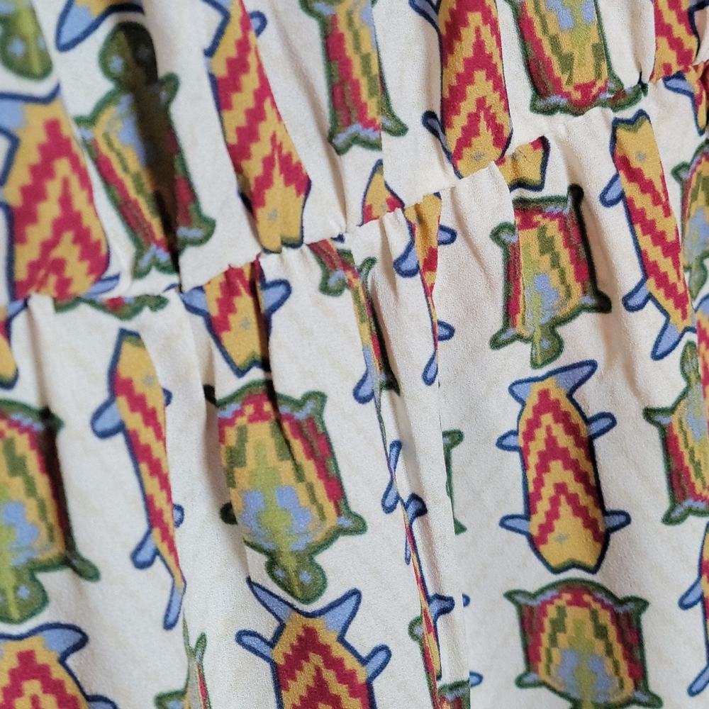 Bcbgmaxazria White And Multicolor Patterned Jumps… - image 5